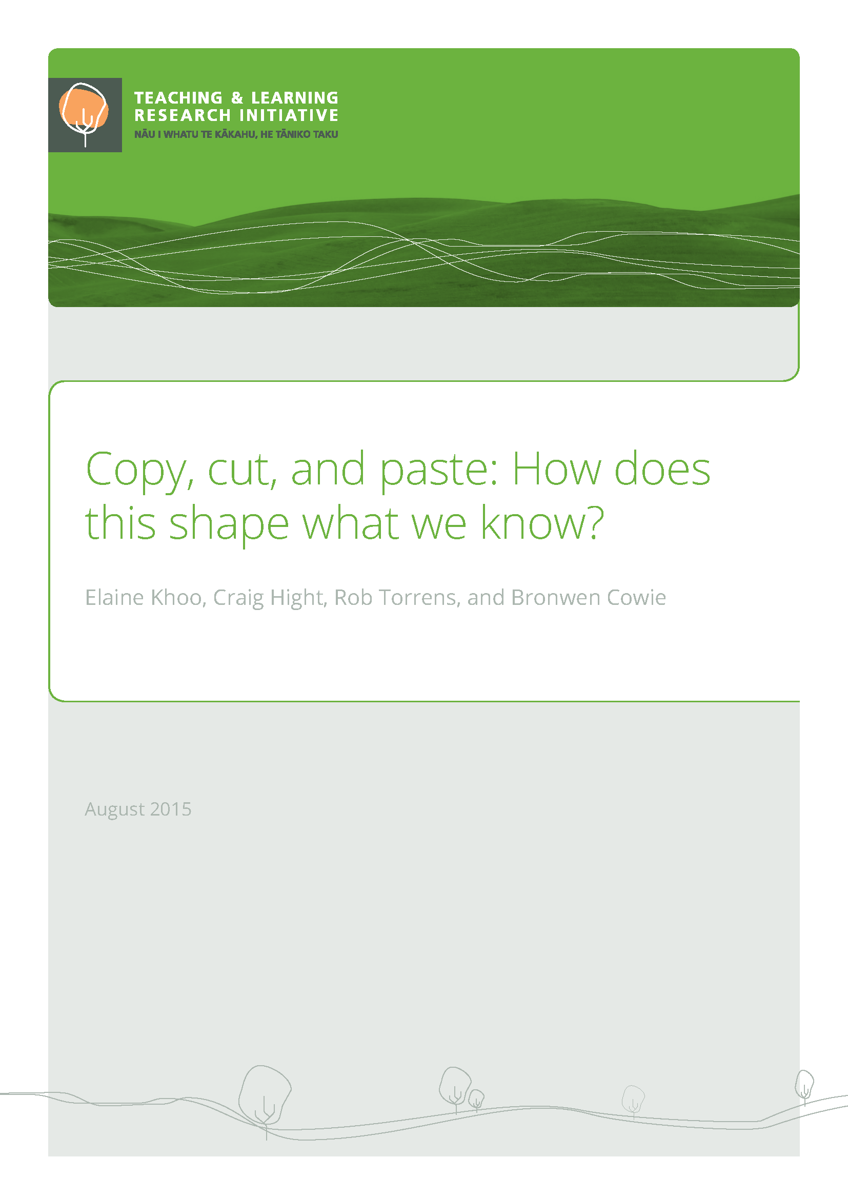 Copy, cut, and paste: How does this shape what we know? - Teaching ...