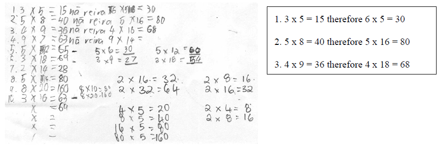 A close-up of a math problem Description automatically generated