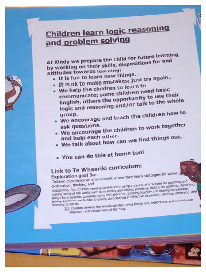 A page with the heading "Children learn logic reasoning and problem solving"