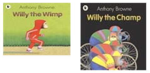 Images of the cover pages for two books