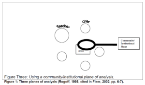 Figure 3 - Using a community/institutional place of analysis