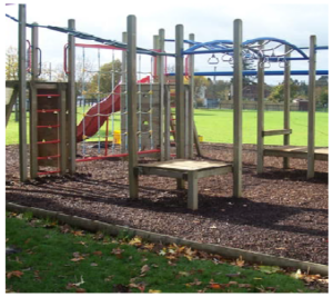 A photo of playground equipment