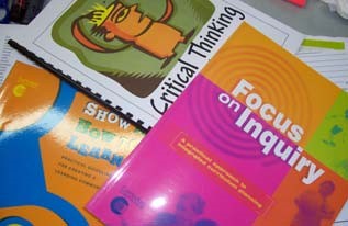 A photo of the book resources for professional development